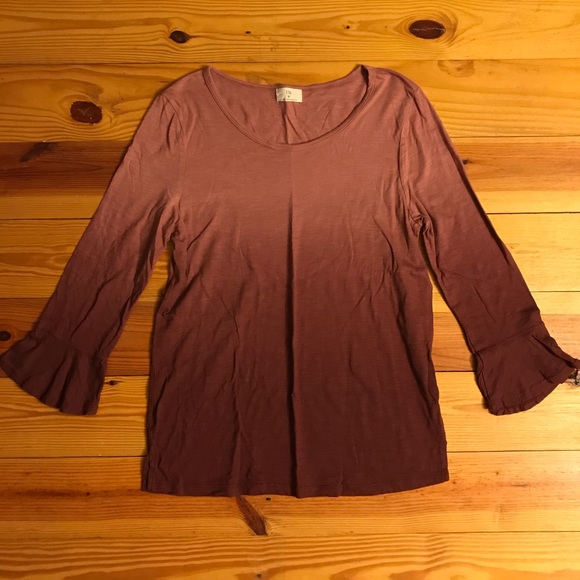 t.la Purple Ombré 3/4 Length Top, EUC, M - Picture 4 of 15